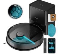 Robot aspirateur noir 3200 mAh Self-Emptying