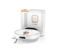 Robot Aspirateur Teendow D20S MAX+ - 6000Pa Batterie 5000mAh d'autonomie 180min Silencieux 70dB 250ML+250ML - Blanc