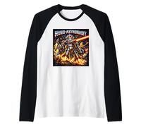 Robot Astronaute Rétro Drôle De Papa Maman Meme Vintage Stuff Manche Raglan