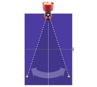 Robot automatique de ping-pong, peut servir de rotation, robot de tennis de table équipé d'un réservoir de rangement amovible pour balles de tennis de table pour l'entraînement avec balles de tennis