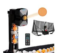Robot automatique de tennis de table, lanceur de balle de rotation à 36 degrés avec télécommande, machine d'entraînement de ping-pong pour la pratique en solo à la maison