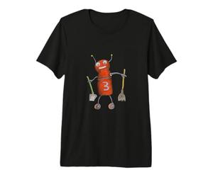 Robot Balai nº3 Balayage avec Style. T-Shirt Haut de Gamme
