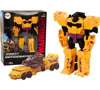 Robot blindé avec arme 2en1 Transformation X-Warrior Jaune