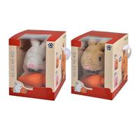 Robot Bunby - 2 Pièces My Realistic Robot Bunny, Lapin en Peluche Qui Marche, Tremble et Secoue les Oreilles, Jouet Interactif en Peluche pour Enfant, Imitateur Parfait du Genre Lapin, pour 3+ Enfant