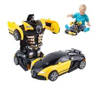 Robot Car Jouet pour - Véhicule changeant de forme avec lumière et son | Jouets de déformation Figurines d'action, Jouet auto d'action amusant 2 en 1 pour , jouet Stem edu