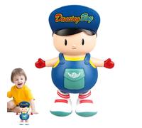 Robot chantant et dansant, garçon à grosse tête dansant - jouet électrique, jouet électrique chantant et dansant, garçon à tête grand dessin animé, garçon balançoire danz