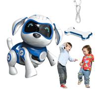 Robot chien : animal de compagnie électronique avec chargement USB, jouet interactif programmable pour chiots, mouvements et sons réalistes, compagnon robotique amusant pour chanter et danser | pour