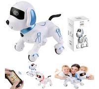 Robot chien, chiot robot, robots d'apprentissage précoce, robots télécommandés, avec mode de programmation intelligent, fournit du matériel d'éducation précoce, fonction de capteur tactile (bleu et