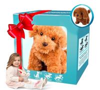 Robot Chien en Peluche Jouet, Mes Promenades De Chiots Robots Réalistes, Un Jouet De Chiot Interactif Qui Peut Marcher, Aboyer Et Remuer Sa Queue Un Chien Robot Adulte Qui Se Comporte comme Un Vrai A