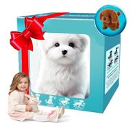 Robot Chien en Peluche Jouet, Mes Promenades De Chiots Robots Réalistes, Un Jouet De Chiot Interactif Qui Peut Marcher, Aboyer Et Remuer Sa Queue Un Chien Robot Adulte Qui Se Comporte comme Un Vrai E