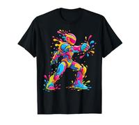 Robot Colorful Painting Art Graphic Mech Drawing T-Shirt Graphique avec Valeur