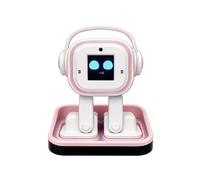 Robot Compagnon IA + Station de Charge, Chat Vocal, Interaction Tactile, Perception Intelligente des Émotions, Musique, Histoires, Météo B