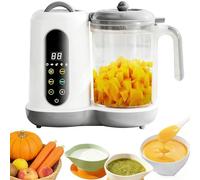 Robot Cuiseur Mixeur Bébé avec Panier Vapeur, Cuiseur Vapeur Mixeur Multifonctions Automatique pour Purées Maison Sain, Fonction autonettoyante