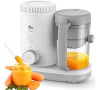 Robot Cuiseur Mixeur Bébé, Cuiseur Vapeur Bebe avec Panier à Vapeur Réversible, Opération Facile à un Bouton et Grande Ouverture pour un Nettoyage Facile Baby Food Precessor