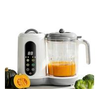 Robot Cuiseur Mixeur Bébé,Mixeur Multifonctions 7 en 1 pour Bébé,avec Panier Vapeur,Acier Inoxydable 304 Alimentaire，Pour la Préparation de Purées de Fruits Maison