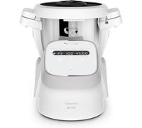 Moulinex Companion, Robot cuiseur, 14 fonctions, Cuve 3L, Capacité XL 10 personnes, Cuire, Mélanger, Hacher, Silencieux, Compatible lave-vaisselle, Fabriqué en France, Gris, HF8408F1