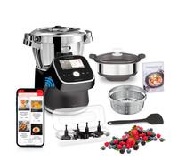 Moulinex I-Companion Touch Pro HF93F810 robot ménager Noir, Acier inoxydable