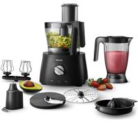 Robot cuisine - PHILIPS - HR7776/90 - robot multifonction S‚rie 7000 - 1300W - 12 vitesses - Noir