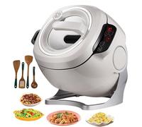 Robot culinaire automatique avec chauffage à 360° pour le riz et les | Écran tactile, fonction de cuisson rotative, poêle paresseuse, cuve intérieure