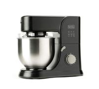 Black & Decker Robot pâtissier BXKM1001E 1000W 8 vitesses Turbo rotation planétaire inox Noir