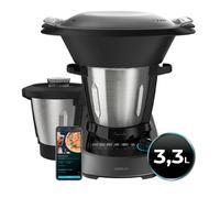 Cecotec Robot de cuisine multifonction Mambo 11090 Havane. 1600 W, 37 fonctions, APP, Balance, Pichet anti-adhésif Havane et Pichet de 3,3 litres en acier inoxydable, Recette et accessoires