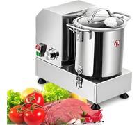 Robot culinaire commercial 9L 15L, hachoir à viande et légumes en acier inoxydable 1200W 1800W, vitesse réglable pour fruits, céréales, gingembre, ail