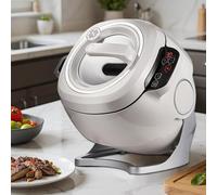 Robot Culinaire Commercial Et Cuiseur Automatique 2000 W, Marmite En Acier Inoxydable De 6 L Avec Rotation à 360 ° Et Chauffage 3d, 3 Modes De Vitesse Pour Les Sautés, La Soupe Et Le Riz - Maison Et R