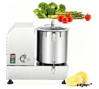 Robot Culinaire Commercial & Hachoir Légumes, Moteur Puissant 1800W, avec Couvercle Surveillance Temps Réel, Traite Ingrédients comme Viande, Légumes, Gingembre, Ail Rapidement(15L)