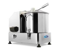 Robot culinaire/Cutter 9 L - Inox - Machine à Biscuits Professionnelle - Hachoir - 9 litres
