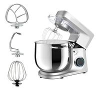 Robot culinaire de 11 litres, robot culinaire avec agitateur, crochet de pâte, batteur d’oeufs, mélangeur de pâte avec tête inclinable de 1700W, Machine de cuisine multifonction ajuster