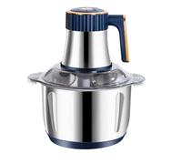 Robot Culinaire électrique 500 W, Bol en Acier Inoxydable De 5 L, Hachoir Et Mixeur Multifonctionnel Grande Capacité, Vert pour La Cuisine Domestique Blue