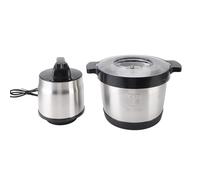 Robot Culinaire électrique en Acier Inoxydable Mélangeur C avec 2 Vitesses pour Hacher Efficacement la Viande et les Légumes 6l 2000W