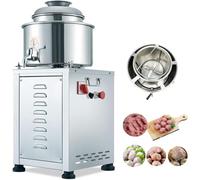 Robot culinaire électrique pour purée de viande, 1500 W haute puissance, avec lame tridimensionnelle à quatre lames, idéal pour la fabrication de boulettes de porc, de viande et de bœuf.