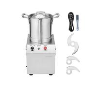 VEVOR Robot Culinaire et Hachoir à Légumes 4 L, Robot Multifonction en Acier Inoxydable de Qualité Alimentaire, avec 2 Lames Supplémentaires en S, pour Hacher Rapidement Fruits, Restaurant, Maison