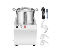 VEVOR Robot Culinaire 750 W Robot de Cuisine Capacité 6,6 L Mixeur Multifonction Cuisine en Acier Inoxydable Alimentaire Hachoir Électrique pour Légumes Fruits Préparation Culinaire Restaurant Hôtel