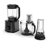 Robot culinaire multifonction - Klarstein Verosteel - 1200 W - 2 L bol Mixeur 1,75 L - 6 programmes Noir