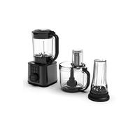 Klarstein Verosteel Robot de cuisine avec blender - Appareil de cuisine multifonction de 1200 W, bol de 2 l, blender de 1,75 l, 10 vitesses, 6 programmes, presse-agrumes & hachoir à viande