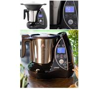 Robot culinaire - Noir - 1500W - 12 fonctions - Bol inox 3L - Écran LCD