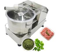 Robot culinaire pour légumes et viandes, hachoir à légumes robuste avec fenêtre transparente visible, vitesse réglable pour fruits, noix, céréales, glace, viande,6L