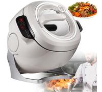 Robot culinaire professionnel, appareil de cuisson automatique intelligent pour riz frit, nouilles sautées, 2000 W, 6 L, avec commandes tactiles intelligentes, pour sauter, mijoter et cuisiner.