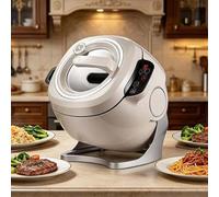 Robot Culinaire Professionnel De 2000 W À Cuve Rotative/Machine À Sauter | Rotation À 360° Et Chauffage Intégral En 3D - Pour Sautés, Soupes Et Riz