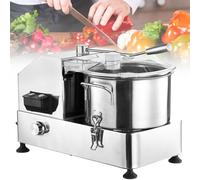 Robot culinaire professionnel - Hachoir électrique à légumes et hachoir à viande avec lame courbe en S et contrôle de vitesse en continu pour cuisines et restaurants