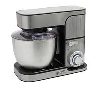 Robot culinaire professionnel TZS First Austria 1300 W, cuve de 5 L, 6 vitesses, pétrin, robot culinaire avec fonction pétrissage, robot pâtissier sur socle, acier inoxydable