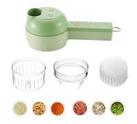 Robot culinaire sans fil multifonction, hachoir à légumes mini 4 en 1, hachoir alimentaire portable à main, pour ail, poivre, piment, oignon, céleri, gingembre, viande