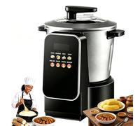 Robot Culinaire Swallow Maker, 6 L, 900 W, Machine Électrique À Piler Ligname Avec Écran Tactile Lcd, Intérieur Antiadhésif En Acier Inoxydable 304, Pour 3 À 5 Personnes, Pour Nshima, Soupe