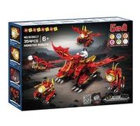 Robot de Construction 5-en-1 - LED Multicolores, Quadrupède Programmable, Télécommande & Application, 8-14 Ans