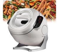Robot de cuisine automatique 2000 W | Machine de cuisson multifonction 6L | Appareil de sauté commercial | Technologie électromagnétique rotative à 360°, 220 V