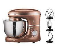 Robot de cuisine - BERLINGOT - Metallic Line Rose Gold Edition - 5 Litres - Pétrin - Batteur