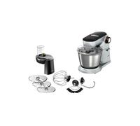 Robot de cuisine Bosch MUM9D33S11 1300W, bol inox 5.5L, 7 vitesses, corps métal, coloris Noir/Argent, gobelet verre, fonction impulsion et pétrissage.