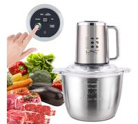 Robot de cuisine de 3 L avec écran tactile, hachoir à viande et légumes avec bol en acier inoxydable, 1 pièce 4 spatules pour aliments pour bébés, viande, légumes, fruits